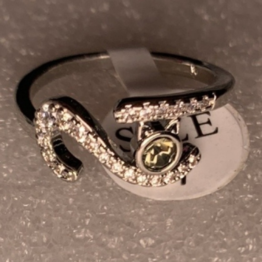 New Silver Rhodium plated cat ring from Fragrant Jewels Furry Friends Collection